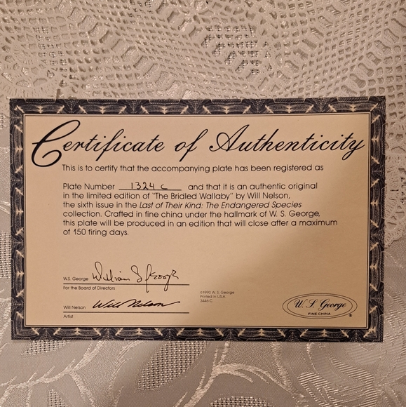 W.L. George. Decorator Plate, - Picture 4 of 4